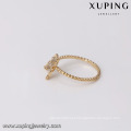 14627 Xuping luxury butterfly shaped Environmental Copper jewelry 18k gold engagement finger ring designs for women